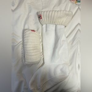 Crème and White Hunter Boot Socks